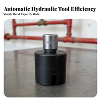 Heavy Duty Automatic Hydraulic Pipe Caliper Adjustable Jaw Electric Pipe Wrench Long-Lasting Enhanced Grip for Maintenance Technicians, Construction Workers, Professionals, Plumbing, Workshop