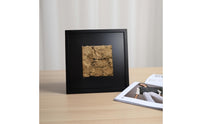 Framed Relief Art Beige 3D Textured Wall Art Square Framed Artwork for Interior Designers, Entryway