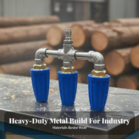 4000 PSI Multi-Jet Turbo Nozzle Heavy Duty Triple Nozzle Pressure Washer Head Quick Connect for Contractors, Professionals, Paint Stripping