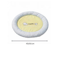 Soft Round Pet Bed Mat Nest-Like Cushioned Pet Mat Low-Height Comfy for Cats, Young Dogs, Bedroom