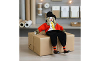 Soft Leg Clown Doll Hand-Painted Face Porcelain Clown Doll Colorful Costume for Collectors