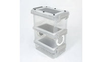 Multi-Layer Breadworm Breeding Box Ventilated Mealworm Breeding Box Compact Small for Desktop, Bedroom