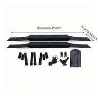 2 Pieces Universal Car Roof Soft Rack Padded Soft Roof Rack with Straps Sturdy Lightweight for Surfers