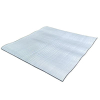 Thermal Insulation Moisture-Proof Tent Pad Foldable Aluminum Foil Camping Mat Multi-Purpose for Campers, Picnickers, Dormitory, Hiking, Home