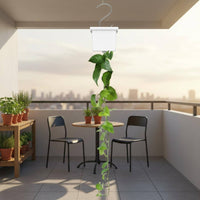 Multi-Purpose Vine Planter Bracket Easy to Install Wall Mounted Flower Pot Holder Space Saving Ceiling Hanging Planter Holder Black Finish for Balcony, Garden