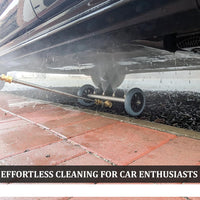 Car Chassis Cleaning Brush with High-Pressure Water Gun, Aluminum Handle, Stainless Steel Nozzle
