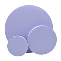 3 Pieces Cylindrical Display Risers Matte Round Photography Blocks Cosmetic Display Pedestals Minimalist Acrylic Cylinder