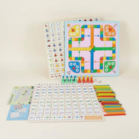 Cognitive Development Wooden Hundred Board Hand-Eye Coordination Child-Centered Number Game Double Sided Game Board for Kindergarteners, Preschoolers, Kids, Home School, Classroom