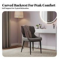 Modern Design Upholstered Side Chair Padded Seat Household Furniture Sturdy Frame Home Seating Ergonomic Design for Homeowners, Interior Designers, Restaurant Owners, Dining Room, Bedroom, Kitchen, Reception Area
