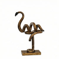 Flamingo Sculpture Premium Flamingo Statue Resin Bird Figurine for Office