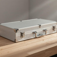 Aluminum Toolbox Portable Handle Foam Padded Instrument Case Multi-Purpose