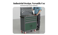 Thickened Steel Construction Heavy Duty Tool Cart on Wheels Effortless Mobility Heavy Duty Tool Cart Long-Lasting Worktop Mobile Workshop Trolley Ball-Bearing Drawer Slides for Mechanics, Professionals, DIY Enthusiasts