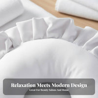 Removable and Washable Beauty Salon Prone Pillow Easy to Clean U-Shaped Face down Pillow Ergonomic Design for Beauticians, Masseuses, Travel