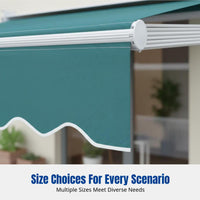 Retractable Electric Awning, Waterproof Aluminum Cover, Outdoor Patio, Courtyard, Storefront