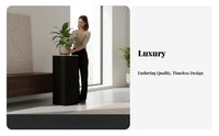 Luxury Design Multi-Tier Pedestal Rack Floor-Standing Display Stand Stable Base Plant Holder and departlden Finish for Homeowners, Interior Decorators, Apartment Dwellers, Living Room, Corner Space, Bedroom, Hallway