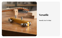 Guitar Nut and Saddle Sander Precise Control Guitar Nut Sander Sanding Jig Steel Bearing-Bearing Rollers Aluminum Alloy Frame
