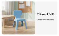 Kindergarten Chair Thickened Design children's Backrest Stool Non-Slip Kids Chair for Young Children, Preschoolers, Daycare, Playroom, Bedroom