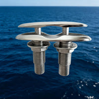 Boat Dock Cleat for Rope Fitting Polished Stanchion Base Marine Hardware for Yacht