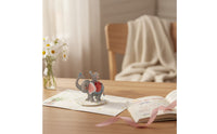 Appreciation Gift Mother's Day Card Includes Envelope Elephant Greeting Card for Mom, Birthday