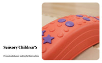 Learn Through Play Kids Balance Beam Set Non-Slip Base Balance Beam and Stepping Stones Easy Stackable Storage Sensory Stepping Stones Set Endless Configurations for Toddlers, Preschoolers, Children, Kindergarten, Indoor, Playroom, Living Room