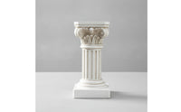 Roman Column Pedestal Ornate Miniature Column Riser Fluted Pillar for Jewelers, Photo Arrangement