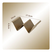 6 Pieces Retro Design Stainless Steel Taco Holder Rust-Resistant Metal Taco Stand Easy to Clean Food Serving Tool Sturdy