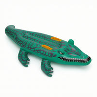 Crocodile Floating Pool Inflatable Stable Crocodile Pool Toy Inflatable Inflatable with Handles Soft Elastic for Children, Beach