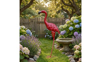 Metal Flamingos Statue Metalwork Flamingos Garden Statue for Courtyard, Wedding