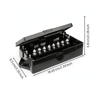 7 Way Trailer Cord Heavy Duty 7 Way Trailer Junction Box Black for RV