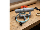 U-Shaped Pipe Venturi Fertilizer Injector Red Handle Irrigation Fertilizer Injector Tapered Outlet Garden Equipment Transparent Hose