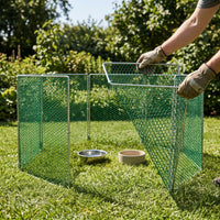Foldable Outdoor Poultry Enclosure for Chickens, Ducks, and Geese