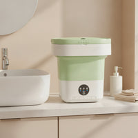 Small Foldable Laundry Machine Compact Foldable Washing Machine Portable Washer Lightweight Gentle for Students, Baby Clothes