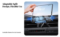 Foldable Phsingle Charging Cradle Vent-Mount Mount Inside the Vehicle Device Holder 15W Rapid Power Mobile Accessory for Mobile Device Owners, Driving