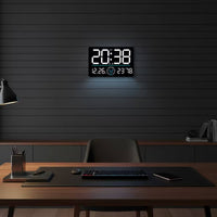 LED Digital Wall Clock Digital Wall Clock High-Contrast for Office, Bedroom