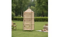 Mesh Drying Rack 4-Level Hanging Mesh Dryer Foldable for Backyard, Campers