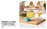 Pineapple Corer Cutter Makes Perfect Rings Pineapple Peeling Tool Cutter Fruit Prepping Tool Food-Safe Material Kitchen Gadget