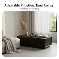Wabi-Sabi Aesthetic C-Shaped Accent Table Minimalist Design Living Room Furniture With Storage Shelf Home Furnishing Space-Saving for Apartment Dwellers, Homeowners, Distant Workers, Study, Small Areas, Bedroom