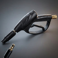 Car Cleaning and Car Wash Kit with Foam Sprayer, High Pressure Nozzle and Foam Lance Bundle, 1L Adjustable Foam Unit, Black and Brass Set