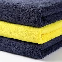 2 Pack Dog Towel and Microfibre Towel, Super Absorbent Dog Towel for Bathing, Thickened Yellow and Gray Pet Drying Microfiber for Small Animals