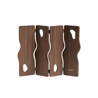 Decorative Desktop Screen Mini Folding Panel Screen Wooden Tabletop Divider for Desk, Shelf, Entryway