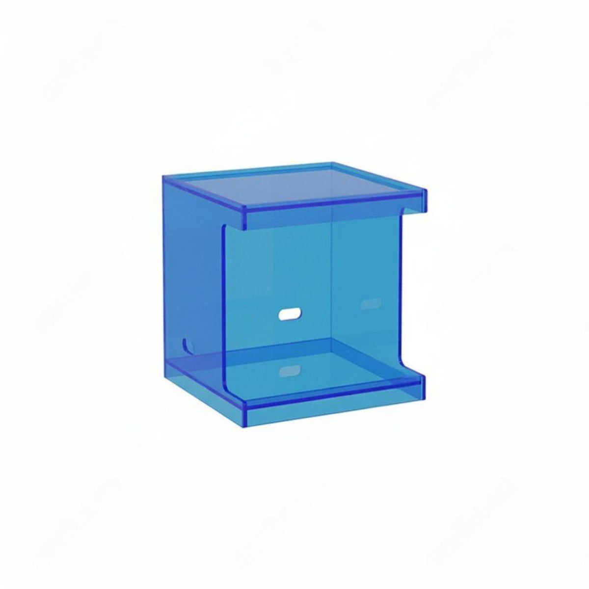 Transparent Look 2-Tier C-Shaped End Table Modern design Storage Rack Multi-Functional Household Furniture multipurpose Use for Apartment Dwellers, Homeowners, Students, Living Room, Small Spaces, Home Office, Next to Sofa
