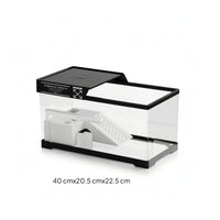 Turtle Tank with Basking Platform Allall-Inclusive Turtle Tank with Filter Terrarium Starter Habitat Easy Assembly for Desktop