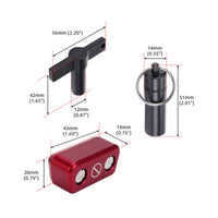 Portable OBD Anti-Theft Lock Universal Fit OBD Port Anti-Theft Lock Long-Lasting Metal OBD2 Port Protector Aluminum Alloy
