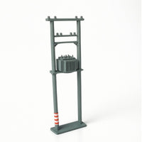 Industrial HO Scale Utility Pole Slender Utility Pole with Transformer for Model Railroaders, Hobbyists