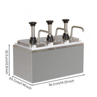 Sauce Pump Press-to-Dispense Stainless Steel Sauce Pump Accurate Dispensing