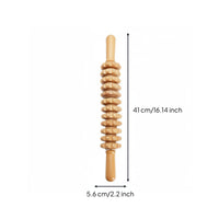 5 Pieces Skin Firming Wooden Massage Roller Set Polished Finish Maderotherapy Tool Kit Ergonomic Design Maderoterapia Kit for Women, Men, Spa