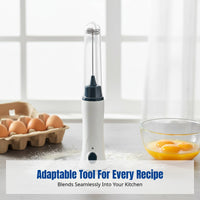 Rechargeable Electric Whisk Beater, Automatic Milk Frother, Compact Home Blender, Multi-Function