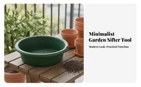 Round Garden Sifter Multi-Functional Round Gardening Sifter Easy to Maintain Garden Sifting Pan for Balcony Planting, Potting, Composting