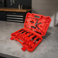 9 Pieces Hose Clamp Pliers Set Flexible Hose Clamp Tool Kit Heavy Duty Hand Tools for Garage, Engine Bays