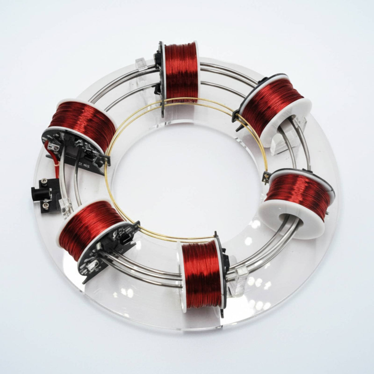 Electromagnetic Cyclotron Visually Intuitive Electromagnetic Loop Thruster Novelty Gift DIY Cyclotron Model for Students, Classroom Demonstration